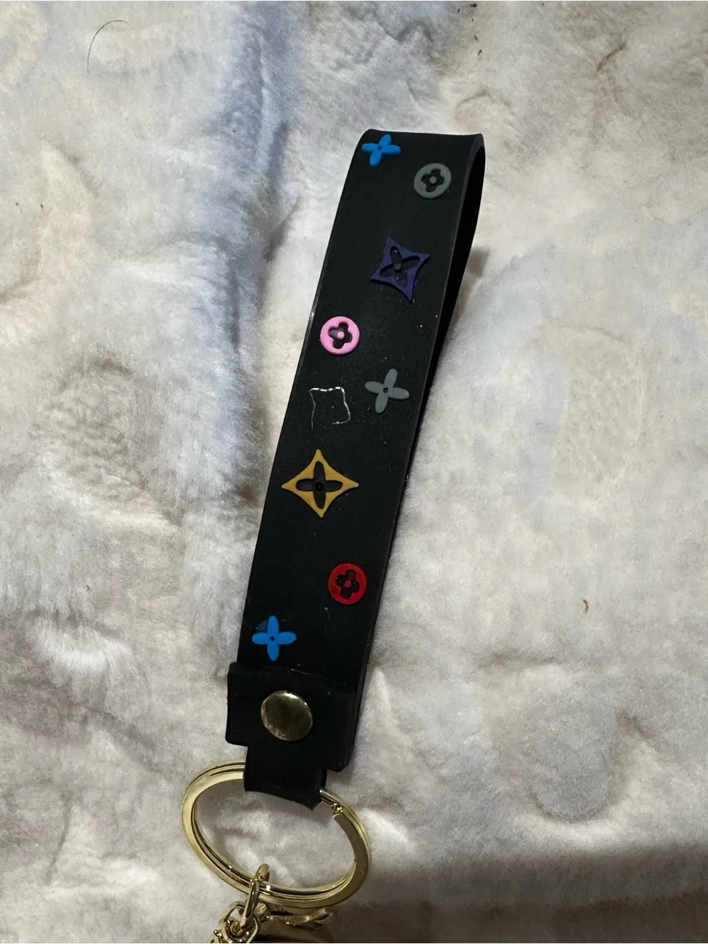 LV Keyflob Bagclip plastic with Gold Hardware NEW